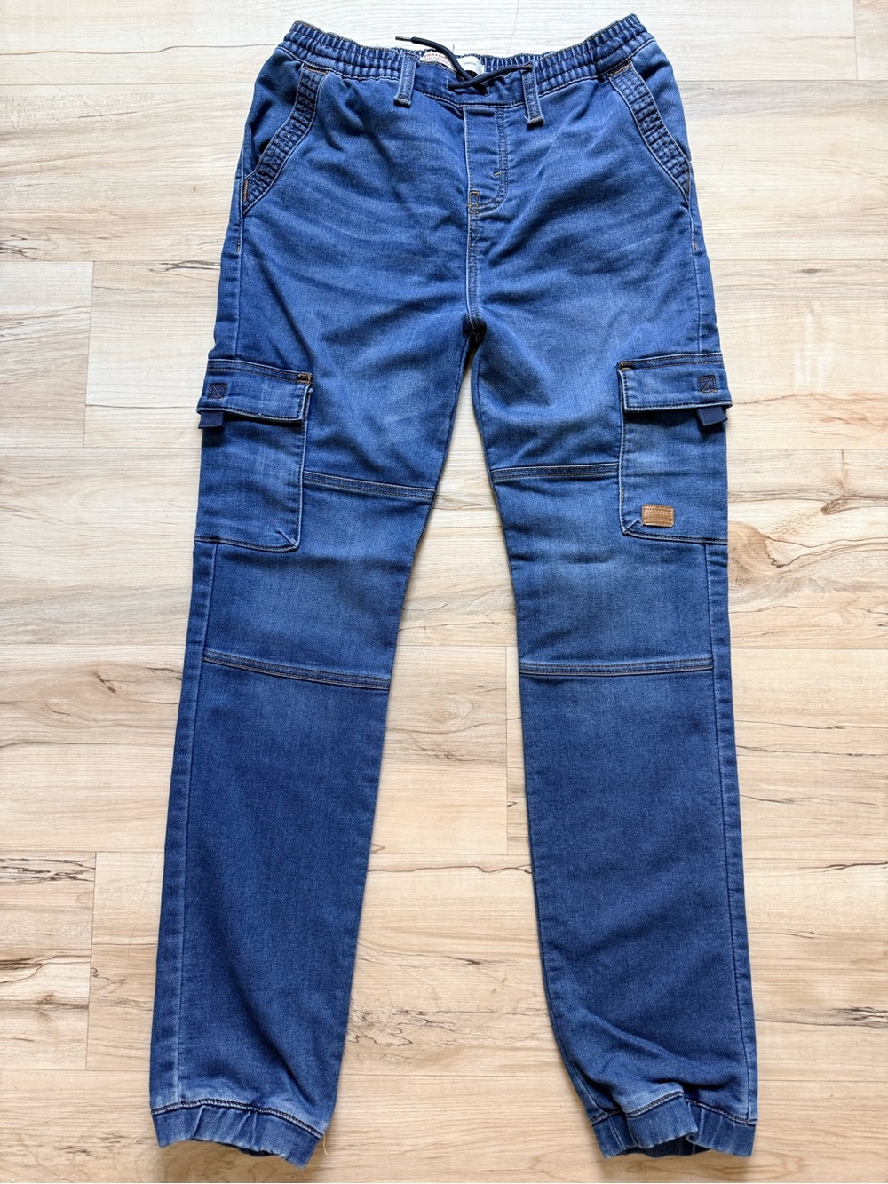 Signature by Levi Strauss & Co. Boys Teens Cargo Jogger Jeans Size L 12-13 Blue